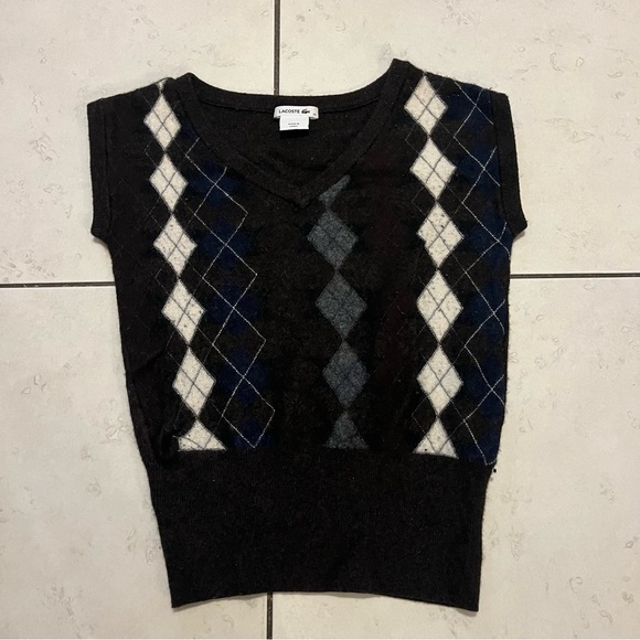 Cashmere, rabbit, wool LACOSTE vest - Picture 2 of 7